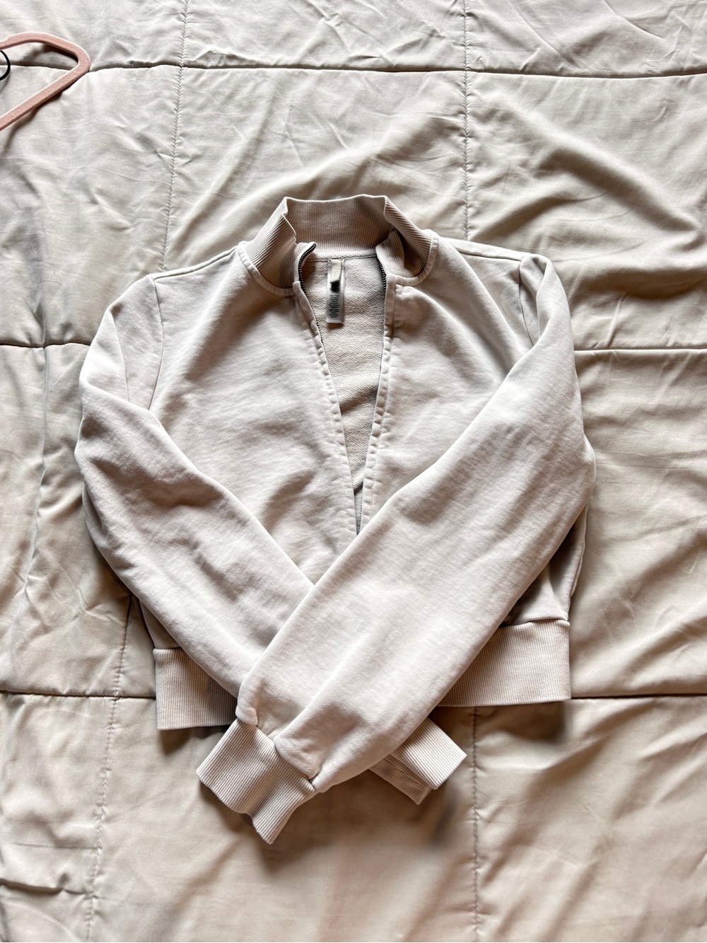 SKIMS Women's Light Beige Zip-Up Jacket